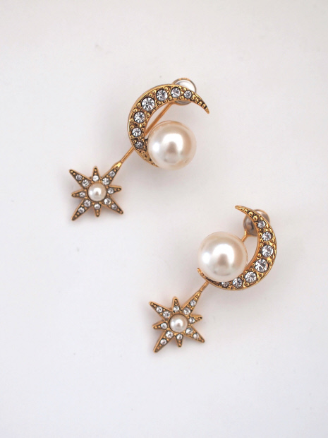 【ADER.bijoux/アデルビジュー】 STAR moon perce ピアス【予約】