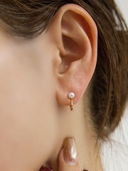 BARJEWELLERY/バージュエリー】 TWISTED CONTOUR EARRINGS ピアス