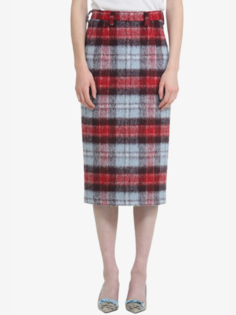 N゜21/ヌメロヴェントゥーノ】チェックタイトスカート｜DESIGNWORKS