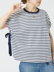 一部店舗限定】サイドリボンボーダーTシャツ｜DESIGNWORKS / デザイン