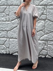 【一部店舗限定】袖ボリュームリラックスワンピース