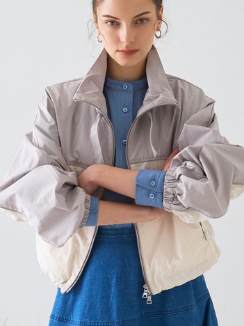 DESIGNWORKS (Ladie's) - タフタコンビブルゾン【予約】