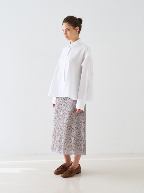 【セットアップ対応】コードレーススカート