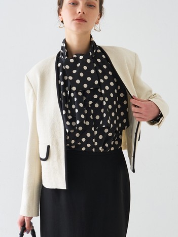 ロービングドビーショートパイピングジャケット