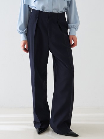 【セットアップ対応】モヘアポプリンハイウエストパンツ