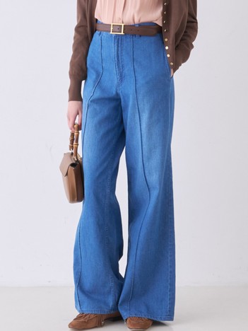 セミワイドデニムパンツ