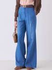 セミワイドデニムパンツ