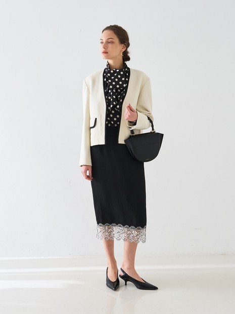 ヘムレースストレートスカート【予約】