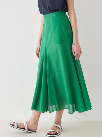 【セットアップ対応】シアーコットンオーガンジースカート