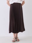 【セットアップ対応】サテンプリーツスカート