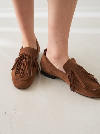 【JVAM/ジェイヴィエーエム 】 PIMM　スエードフリンジシューズ