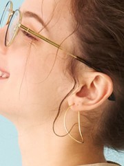 BARJEWELLERY/バージュエリー】TWISTED ELONGATED HOOPEARR ピアス