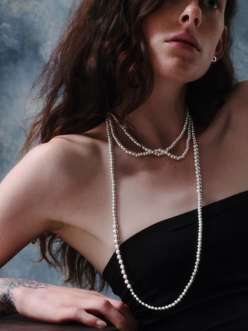 【quip queint /クイップ クエイント】bowling tribe long necklace　ネックレス