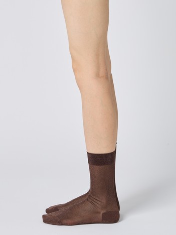 【babaco/ババコ】Lurex Sheer Socks　ラメシアーソックス/靴下