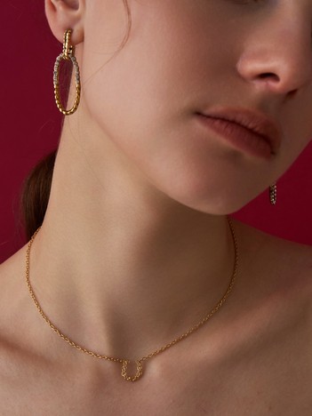 【wePERM/ウィパーマ】 Horse shoe Necklace　ネックレス　ゴールド