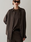 【セットアップ対応】フィブリルサテン比翼シャツ