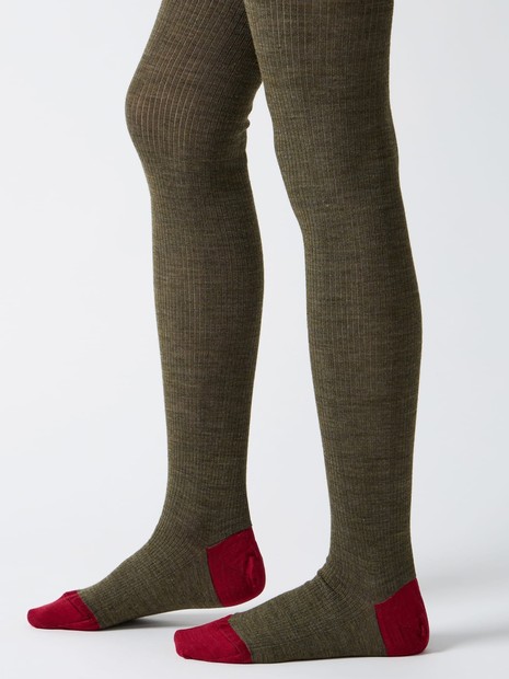 【babaco/ババコ】Ribbed Tights リブ　タイツ