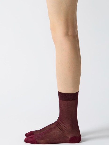 【babaco/ババコ】 Lurex Sheer Socks　シアーソックス