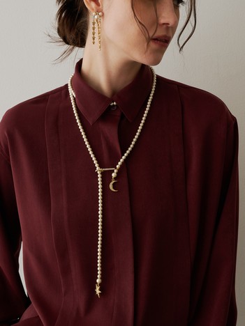 【ADER.bijoux/アデルビジュー】MOON&STAR multi-usage necklace　ネックレス