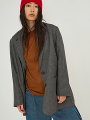 ユニセックス】オーバーサイズ シャーク テーラードジャケット｜NOMINE