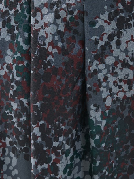 水彩アート ニュアンス柄 タックパンツ｜NOMINE / ノミネ