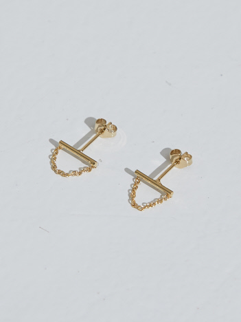 プチチェーンピアス