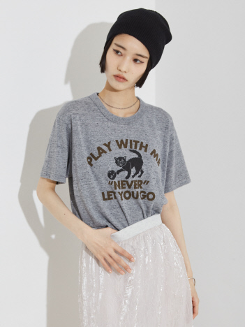 RUSSELL別注 CAT モチーフ Tシャツ【予約】