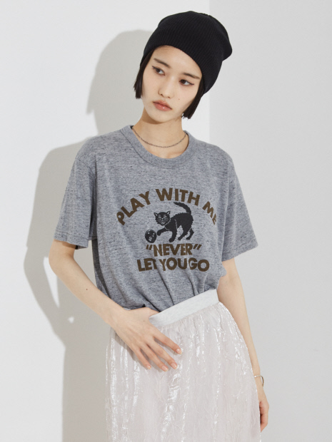 RUSSELL別注 CAT モチーフ Tシャツ