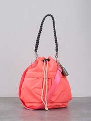 cheek】kinchakucode 2WAY コードハンドル 巾着 トートバッグ｜NOMINE