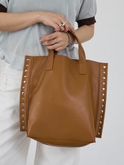 cheek】rivet 2way tote 2WAY スタッズ トートバッグ｜NOMINE / ノミネ