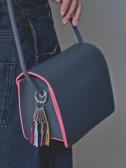 ノミネ
【cheek】Line mini shoulder カラーライン ショルダーバッグ