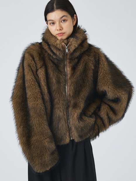 スタンドフェイクファーブルゾン【予約】｜NOMINE / ノミネ