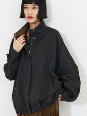 フィブリルシアーフーディーブルゾン｜Rouge vif la cle