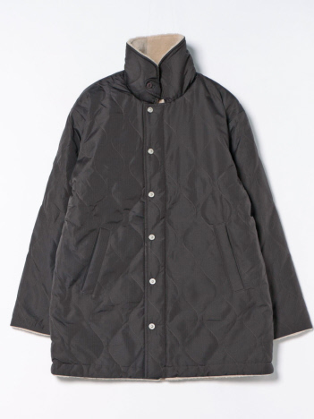 TAION】リバーシブル ダウンジャケット / ブルゾン（キルティング×ボア