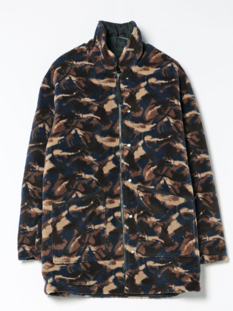 TAION】リバーシブル ダウンジャケット / ブルゾン（キルティング×ボア