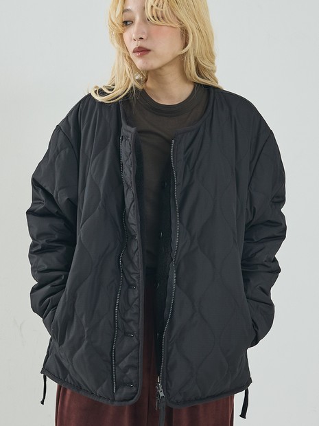 TAION】ミリタリー リバーシブル クルーネック ダウンジャケット