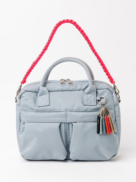 cheek】w pocket 3way boston カラーコードハンドル 3WAY ボストン