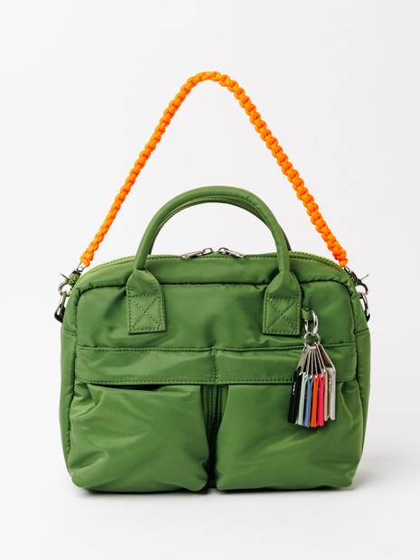 cheek】w pocket 3way boston カラーコードハンドル 3WAY ボストン