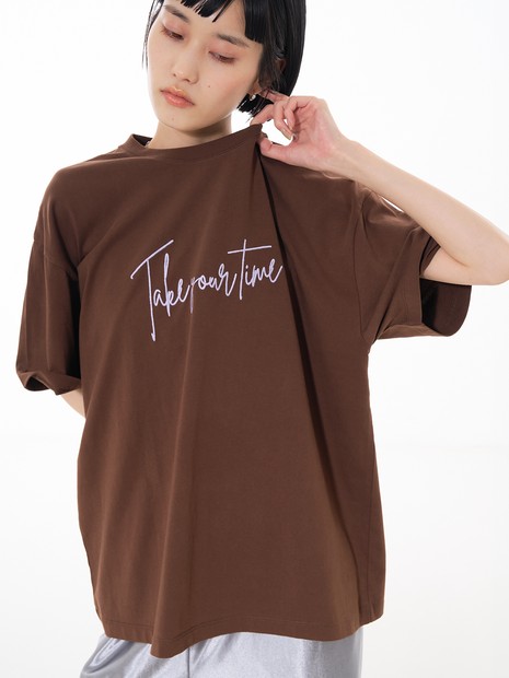 ロゴプリント オーバーサイズ Tシャツ｜2タイプ