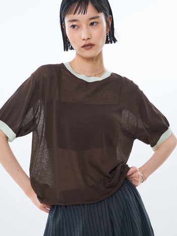NOMINE - リンガー ニット Tシャツ