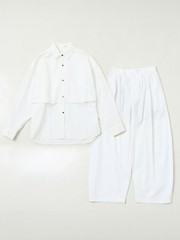 2点セット/ONLINESTORE限定】ロングヨークシャツ × タックボリューム 
