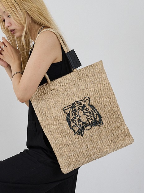 BAGMATI】ANIMAL BAG アニマル刺繍 かご トート バッグ｜NOMINE / ノミネ