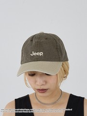 GOOD ROCK SPEED】Jeep® ロゴ刺繍 キャップ ツートンカラー アース