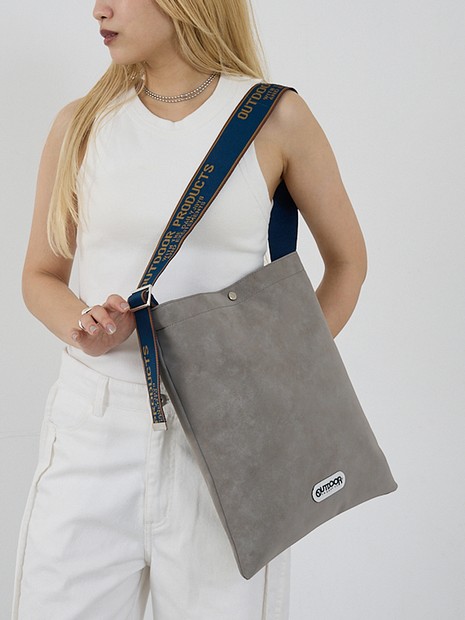 OUTDOOR PRODUCTS】Jacquard Tape Tote ロゴテープ 縦型トートバッグ 