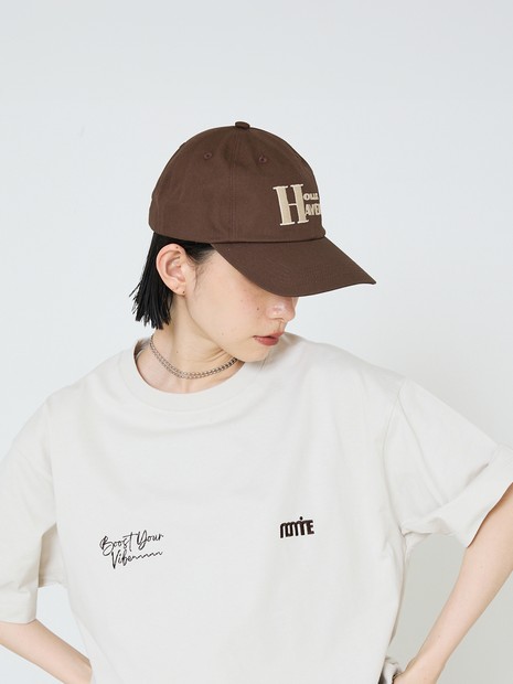 【LY】Boeken cap　レトロ 刺繍 ロゴ キャップ