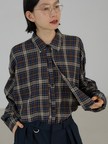 チェック/オックス ロングヨーク オーバーサイズ シャツ｜ユニセックス セットアップ対応