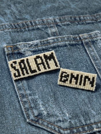 【LY】Salam brooch モロッカングラスビーズ刺繍 ブローチ