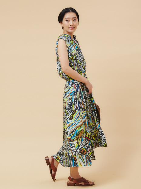【20SS】ワックスプリントワンピース【予約】