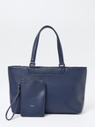 【ABAHOUSE　les essentiels】 定番トートバッグ / スプリットレザー/シュリンク/クラッチバッグ付き / ブリーフバッグ /A4サイズ対応