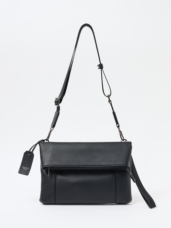 【ABAHOUSE　les essentiels】定番2wayショルダー / スプリットレザー/シュリンク/ショルダーバッグ/クラッチバッグ